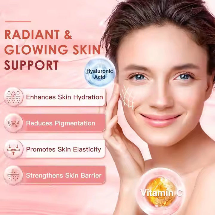 Suplemen OEM Kolagen Peptida Bubuk Untuk Kulit Rambut Kesehatan Sendi Mendukung Anti Penuaan
