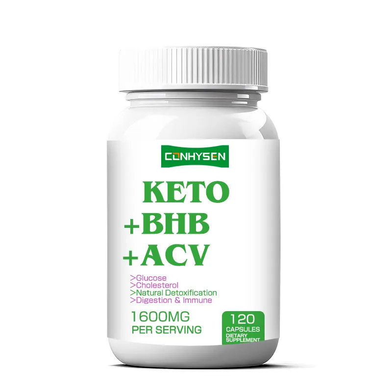 OEM ODM Keto Capsules Berat Badan Lemah Kaya BHB ACV Dukungan Body Management Grosir