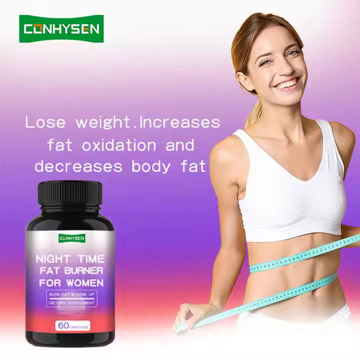 Wanita Kapsul pembakar lemak Dukungan menurunkan berat badan Malam Waktu Slim Body Kapsul FDA Disetujui
