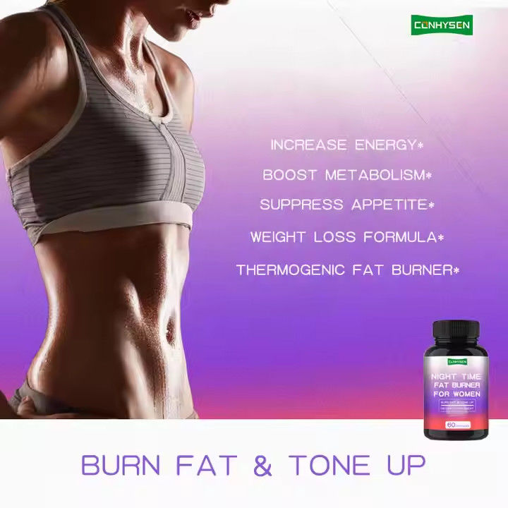 Wanita Kapsul pembakar lemak Dukungan menurunkan berat badan Malam Waktu Slim Body Kapsul FDA Disetujui