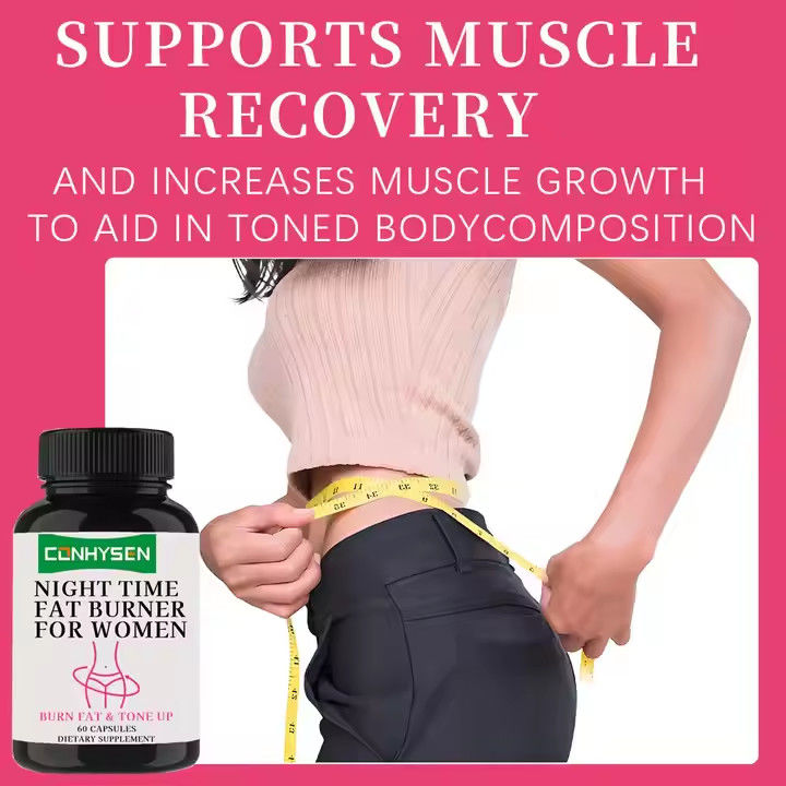 OEM Night Time Fat Burner Kapsul Wanita Detox Berat Badan Rugi Plus Suplemen Penekan nafsu makan