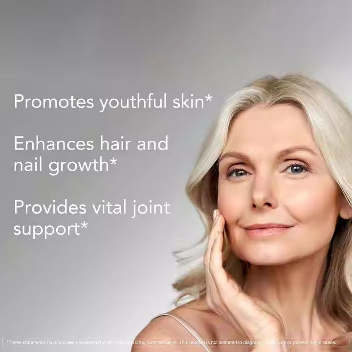 OEM Ekstrak Tumbuhan Kolagen Biotin Kapsul Suplemen Keratin Untuk Rambut Dan Kulit Sehat