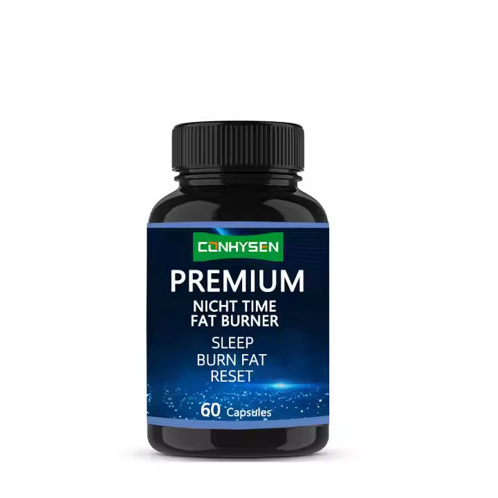 L Theanine Slim Fat Burner Kapsul Malam Waktu Mendukung Manajemen Berat Badan OEM ODM