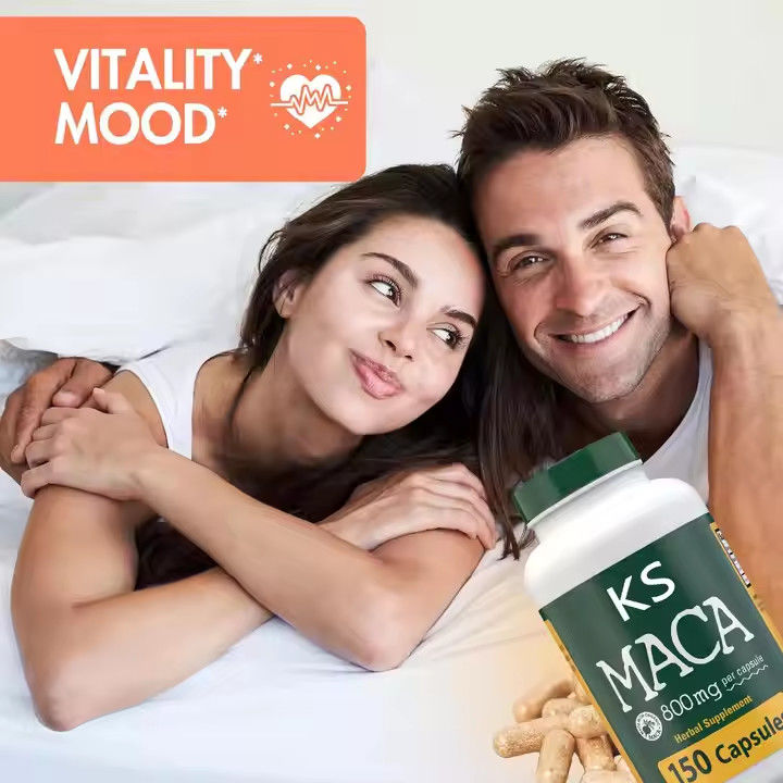 Maca Root Capsules Energi Dukungan Kekebalan Pria Energi Organik Pill Peningkat Pria