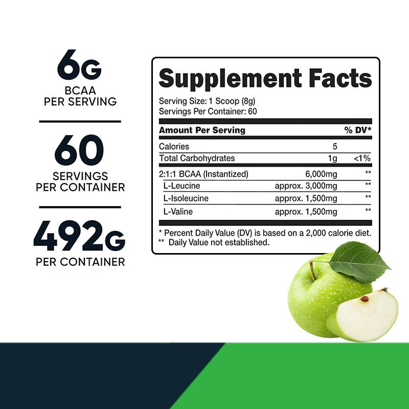 BCAA Powder for Healthcare Sports Nutrition Mendukung Pertumbuhan Otot Minuman Energi