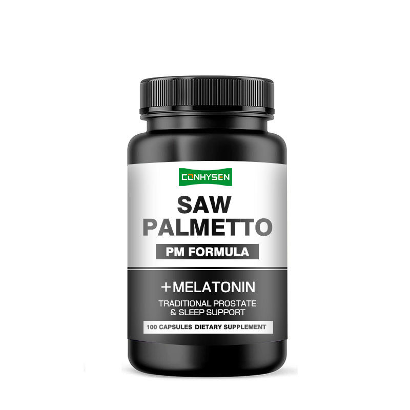 PM Formula Untuk Dukungan Tidur Prostat Tradisional Saw Palmetto Kapsul Dengan Melatonin