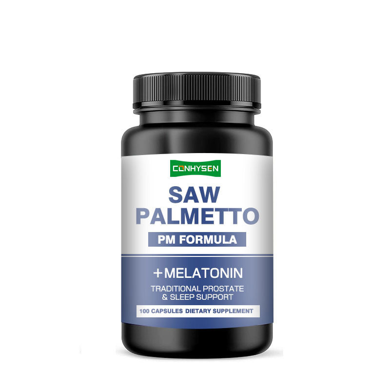 OEM/ODM Saw Palmetto Vegan Suplemen Saw Palmetto Kapsul untuk Mengurangi Seringnya Kencing