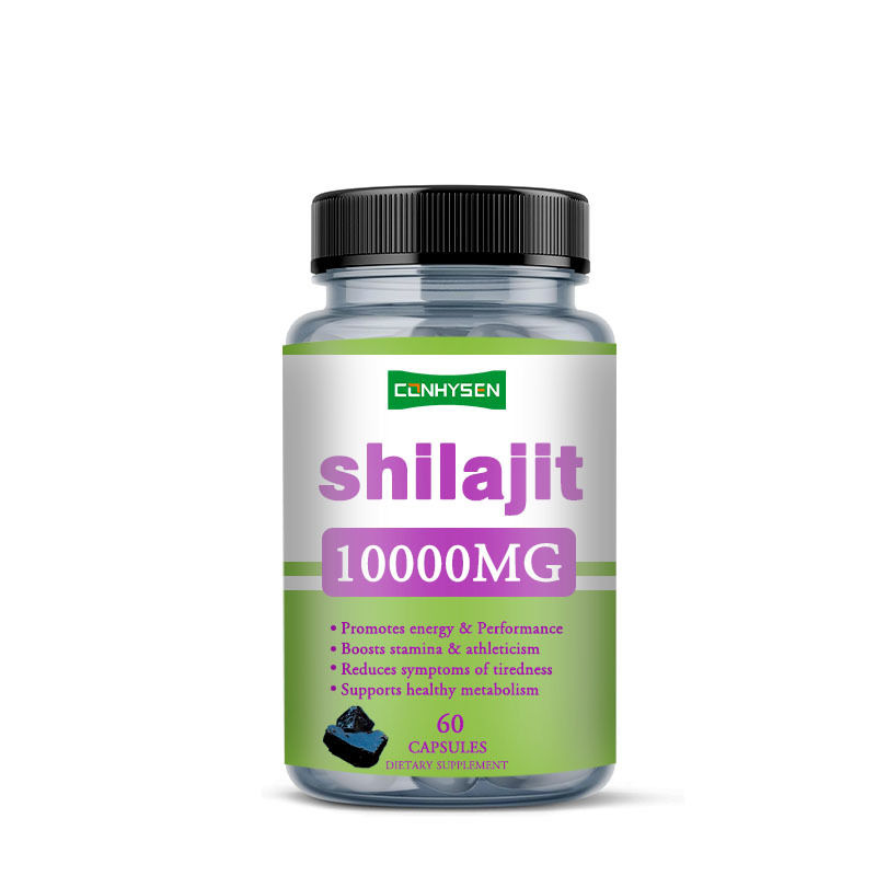 Private Label Kapsul Shilajit Murni 1000mg Kapsul Perawatan Kesehatan Meningkatkan Energi dan Performa