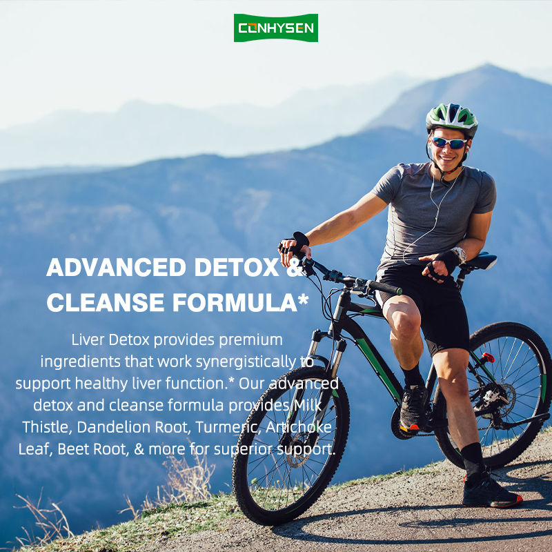 Custom Label GMO Bebas Milk Thistle Ekstrak Kapsul Detox Hati Mendukung Fungsi Hati yang Sehat