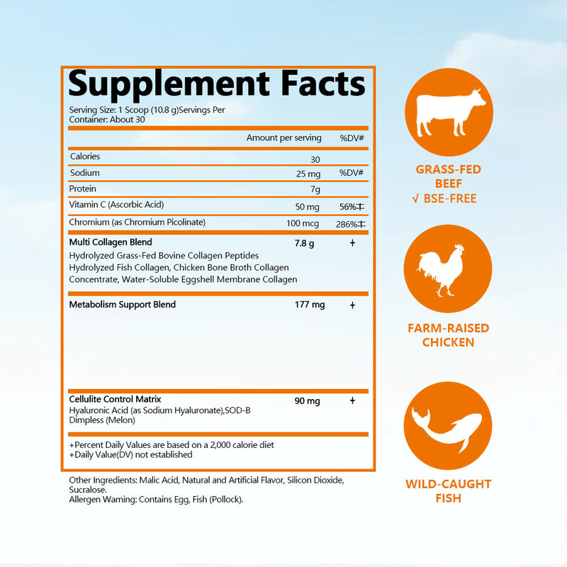 Kapsul Pelangsing Label Kustom Mendukung Sendi & Tulang dengan Suplemen Vitamin C Asam Hyaluronic
