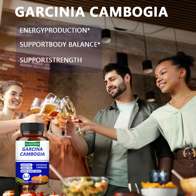 Kapsul Garcinia Cambogia Meningkatkan Energi & Kekuatan Produk Perawatan Kesehatan 3-In-1