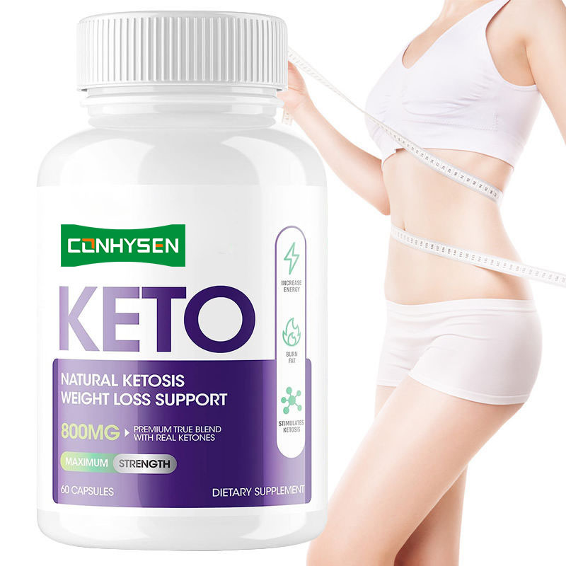 Grosir Custom Keto Capsules Dukungan Pengendalian Berat Badan untuk Dewasa Keto Suplemen Pil