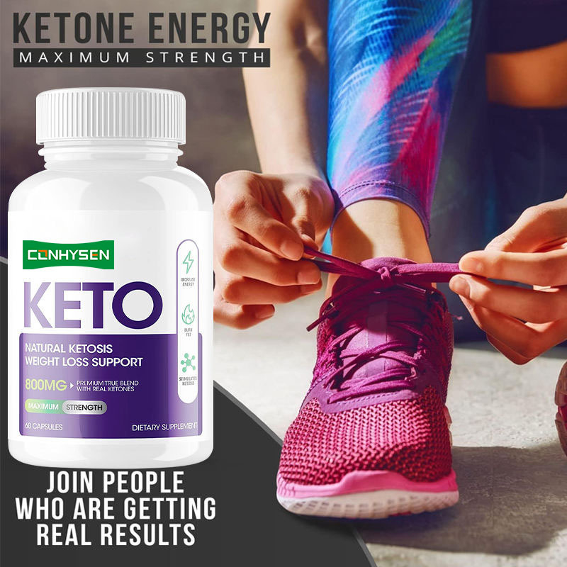 Grosir Custom Keto Capsules Dukungan Pengendalian Berat Badan untuk Dewasa Keto Suplemen Pil