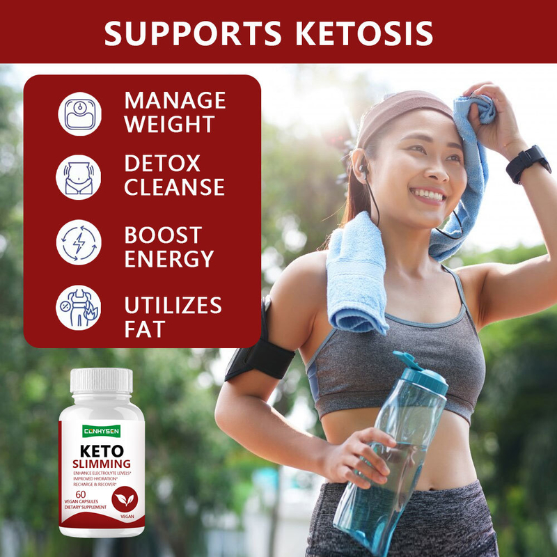 Keto Capsules for Weight Control Bhb Ketones Fat burner for Women Kapsul penurunan berat badan