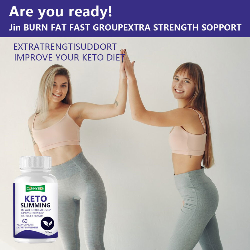 Premium Custom KETO Slimming Capsules Produk Kesehatan Manajemen Berat Badan Keto Capsules