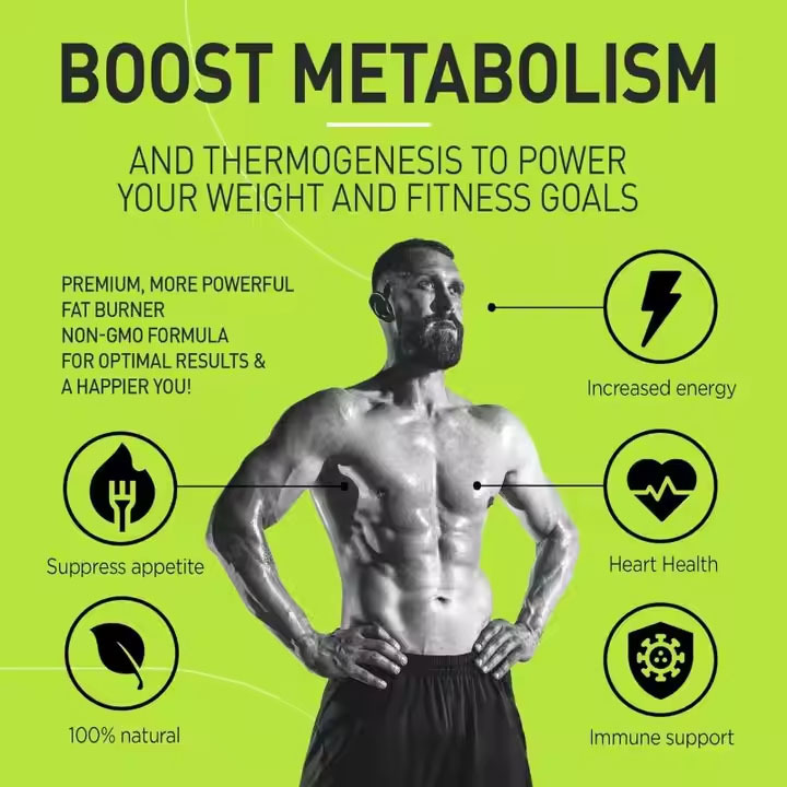 Pembakar Lemak Teh Hijau Premium Penurun Berat Badan Alami Peningkat Metabolisme Dukungan Detoks dengan Manfaat Energi Kekebalan Tubuh