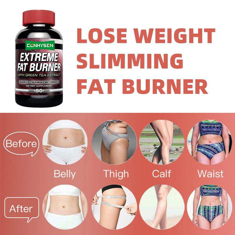 Extreme Thermogenic Fat Burner dengan Ekstrak Teh Hijau Penurunan Berat Badan yang Ditargetkan Dukungan Tidur Peningkatan Mood