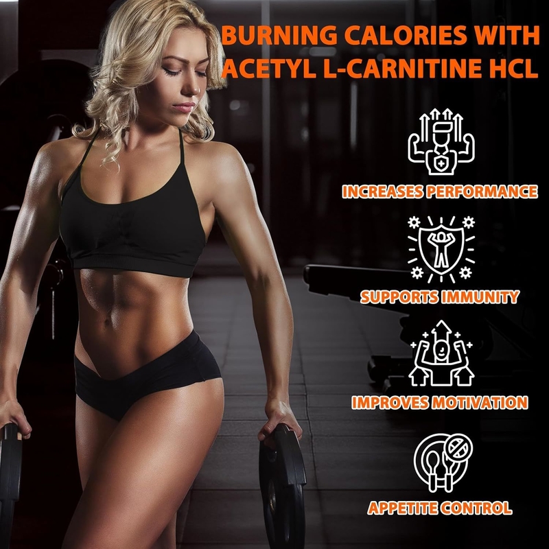 Advanced Thermogenic Fat Burner dengan Acetyl-L-Carnitine Boost Metabolisme Energi Kontrol nafsu makan Kapsul Sayuran