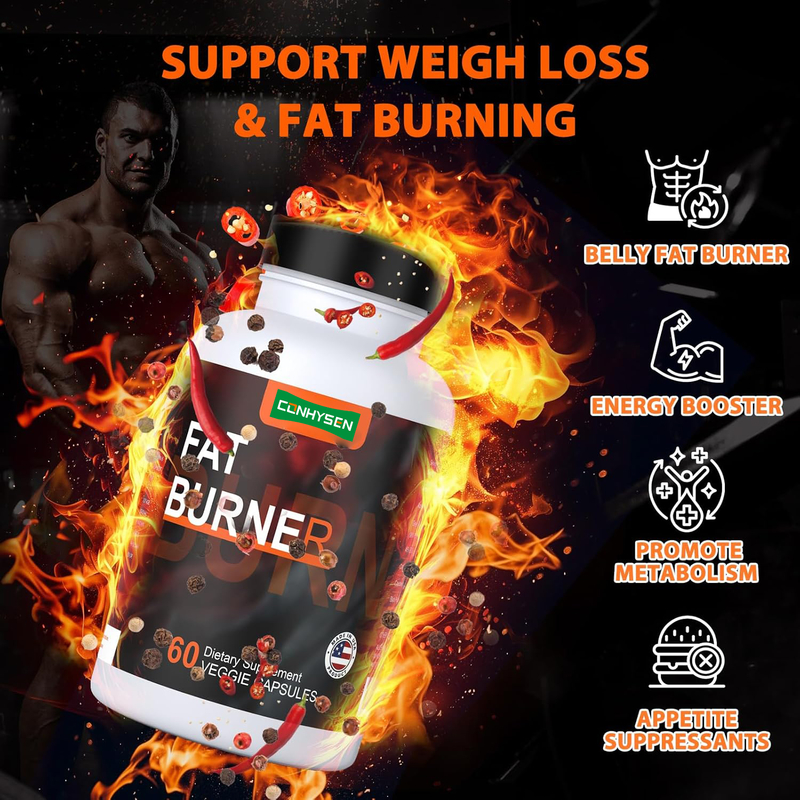 Advanced Thermogenic Fat Burner dengan Acetyl-L-Carnitine Boost Metabolisme Energi Kontrol nafsu makan Kapsul Sayuran