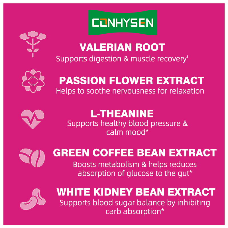 Pabrik Supply Wanita Malam Waktu Capsules Fat Burner Mempromosikan Manajemen Berat Badan dengan Rest & Reset Campuran