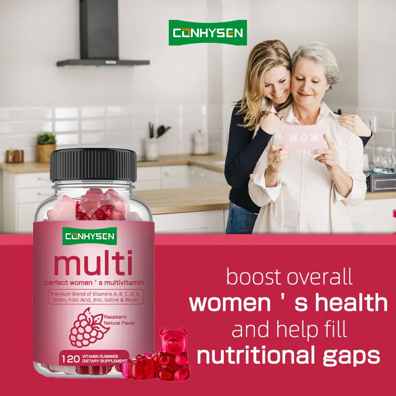 Permen Gummy Multivitamin Vitamin B Biotin Wanita untuk Kekebalan Tubuh Suplemen Kesehatan untuk Permen Vitamin C
