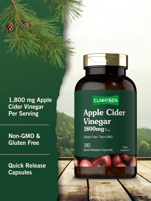 OEM Private Label Body Slimming ACV Pill Suplemen Dengan Vitamin & Zinc Organik Apple Cider Vinegar Kapsul
