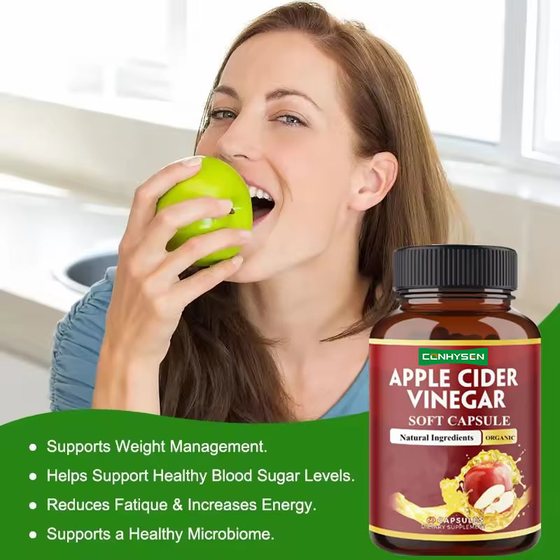 Wellbody OEM/ODM Label Pribadi Pabrik Pasokan Halal Alam Organik KETO Apple Cider Vinegar Kapsul untuk bentuk tubuh