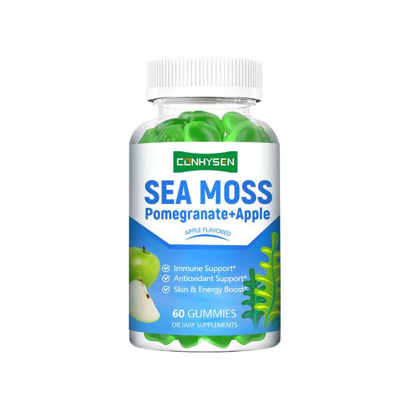 Pemasok 10-In-1 Formula Sea Moss Gummies Premium Kustom Tingkatkan Kulit Halus