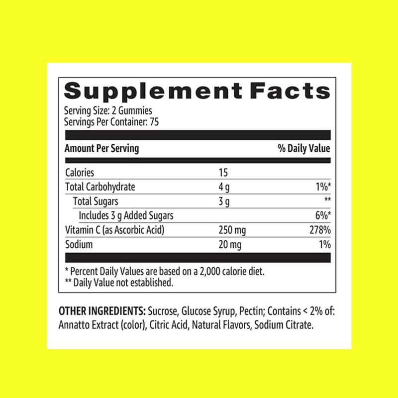 Vitamin C Gummies Membantu Mengatur Tekanan Darah Pabrik Perlengkapan untuk Anak-anak dan Dewasa