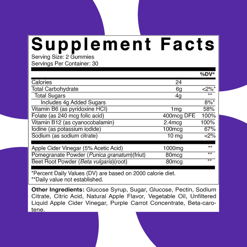 Pabrik Rasa Apple Apple Cider Vinegar Gummies Promosi Detox Custom Branded