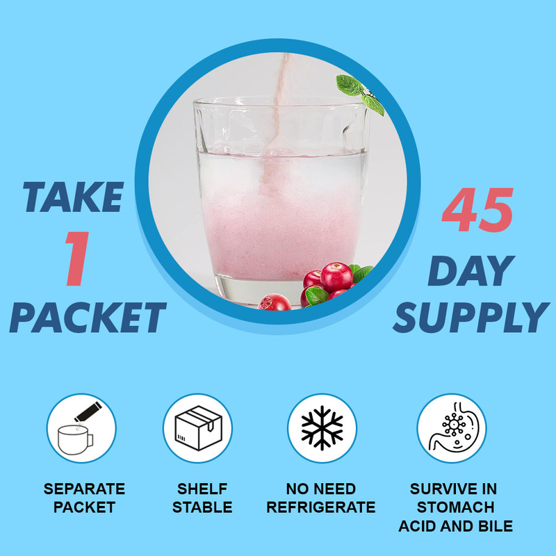 Pabrik 4-In-1 Probiotik Bubuk D-Mannose Merek Kustom Menjaga Keseimbangan pH