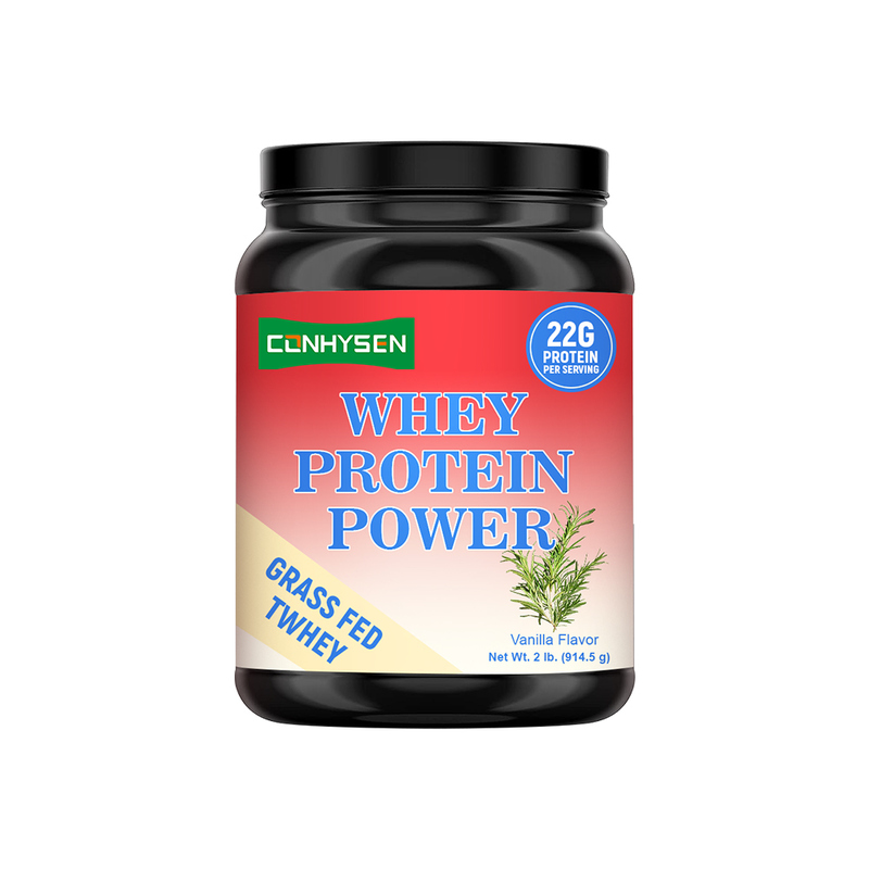 Whey Protein Power Grass Fed Tri Blend Protein Mendukung pertumbuhan otot Grosir Kustom