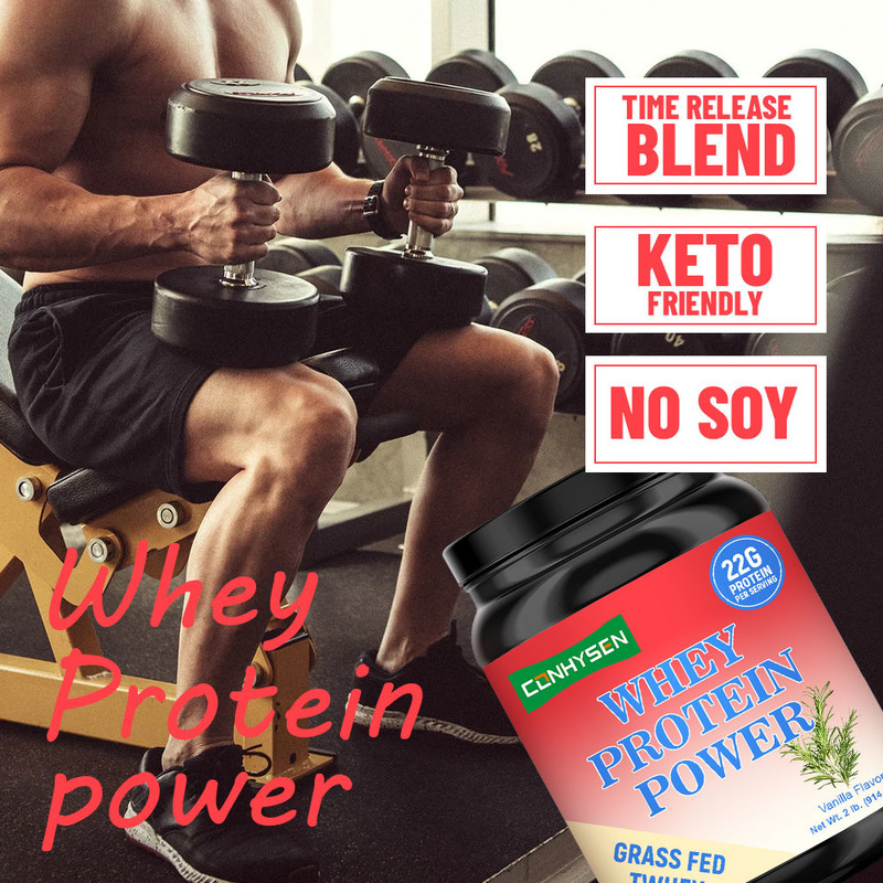 Whey Protein Power Grass Fed Tri Blend Protein Mendukung pertumbuhan otot Grosir Kustom
