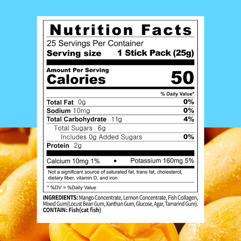 Kolagen Jelly dengan Mango meningkatkan kesehatan sendi dan tulang Custom Branded