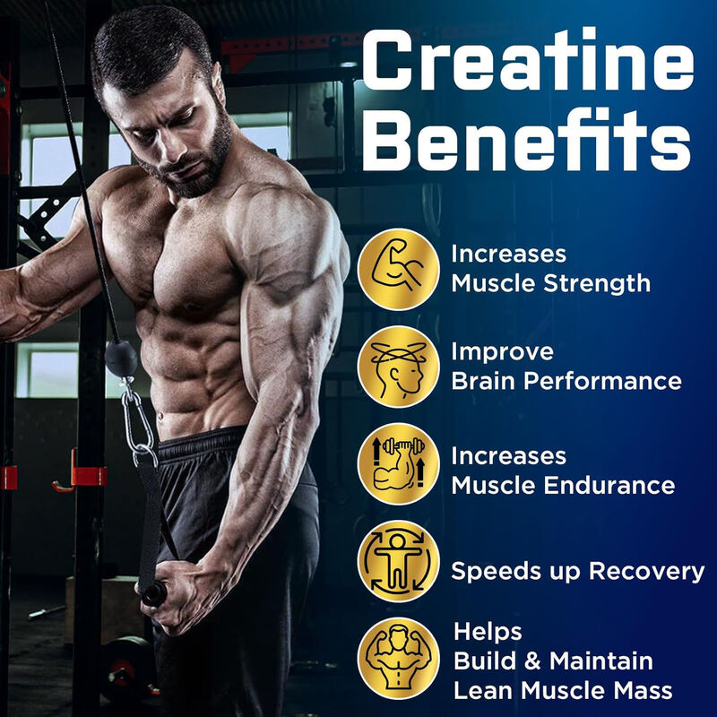 Custom Sport Pre Workout Pertumbuhan Otot Creatine Monohydrate Gummies Meningkatkan Massa Otot Creatine Gummy Suplemen
