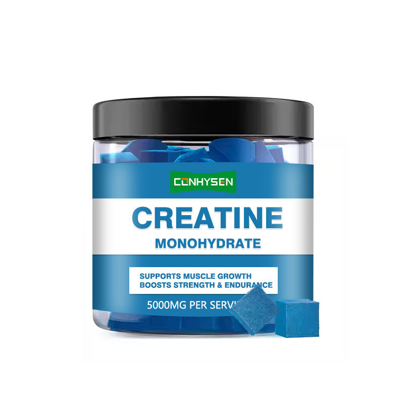 Custom Sport Creatine Monohydrate Gummies Pre-Workout Pill Pertumbuhan Otot untuk Dewasa Suplemen Creatine Peningkatan Energi
