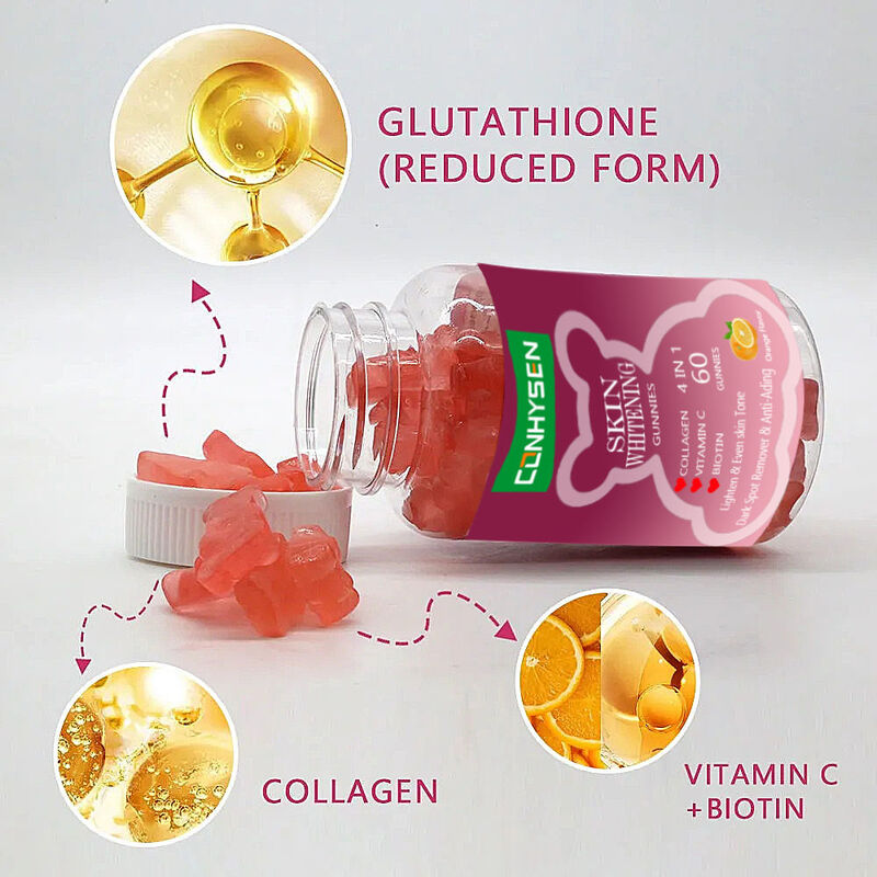 Gummies Pemutih Kulit Terbaik Gummies Mencerahkan & Bahkan Tone Kulit Gummies Menghilangkan Bintik-bintik Hitam Biotin Collagen Gummies