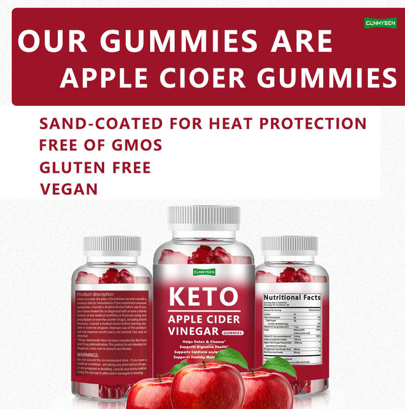 Hot Seller Private Label KETO Gummy Energy Fat Burner Slimming Apple Cider Vinegar Keto Gummies KETO Gummies Zero Sugar