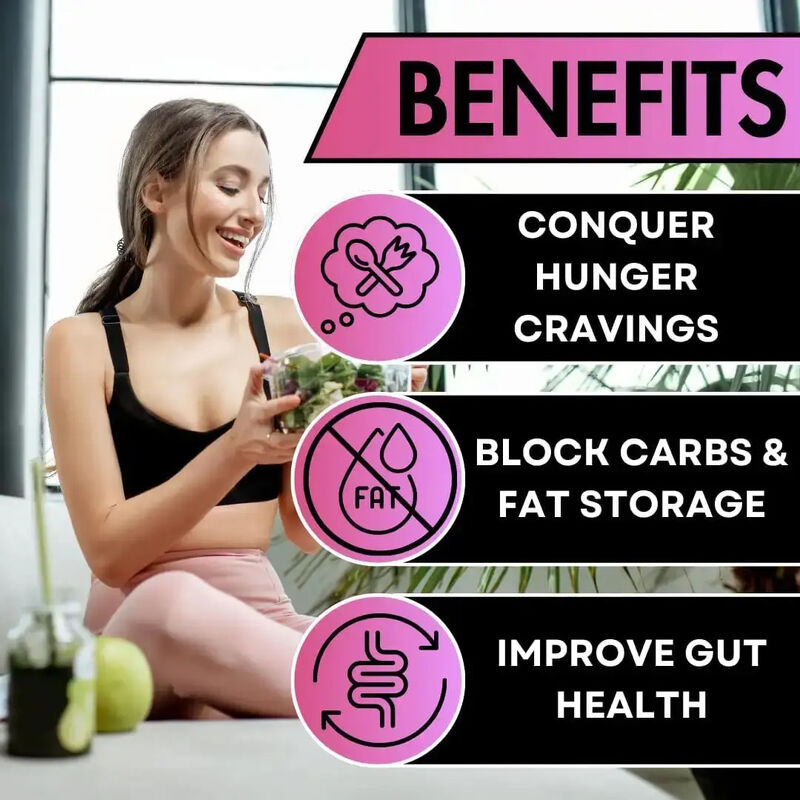 OEM/ODM Natural Adult Fat Burner Slimming Fat Blower Kapsul Penekan nafsu makan dan penurunan berat badan Suplemen Serat Diet