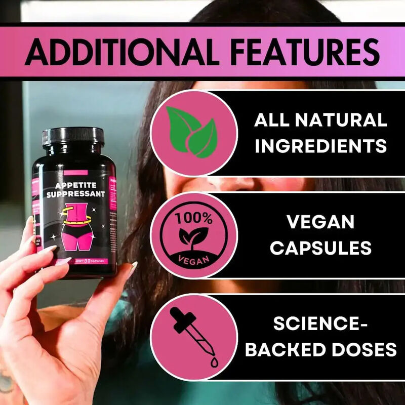 Hot Sell Label Pribadi Suplemen Kecantikan Slimming Capsule Cut Hungry Appetite Suppressant Penurunan Berat Badan Capsule