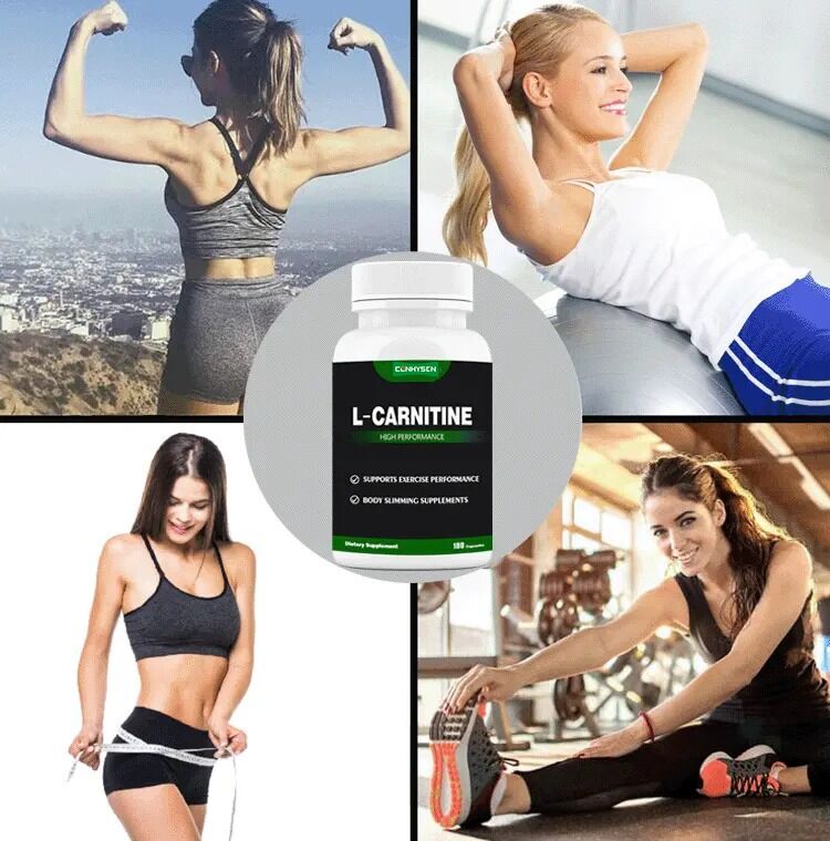 Suplemen Diet Label Pribadi L-Carnitine Fumarate Daun Teratai Pelangsing Penurun Berat Badan Kapsul L-Carnitine Serat Pangan