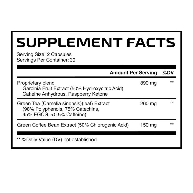 Kapsul Pelangsing Pembakar Lemak Peningkat Metabolisme Logo Kustom untuk Wanita