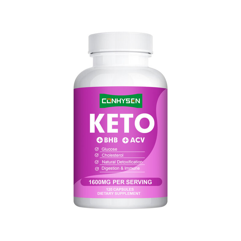 Kapsul Keto OEM ODM Kaya BHB ACV Vitamin Zinc Chromium Mendukung Aktivitas Metabolik Efisien Pil Penurun Berat Badan