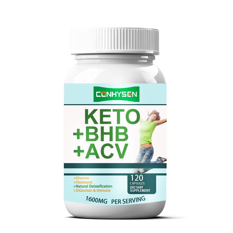 Label Pribadi Keto ACV BHB Suplemen Serat Diet Kapsul Keto Bhb Kapsul Suplemen Penurunan Berat Badan Kapsul Diet