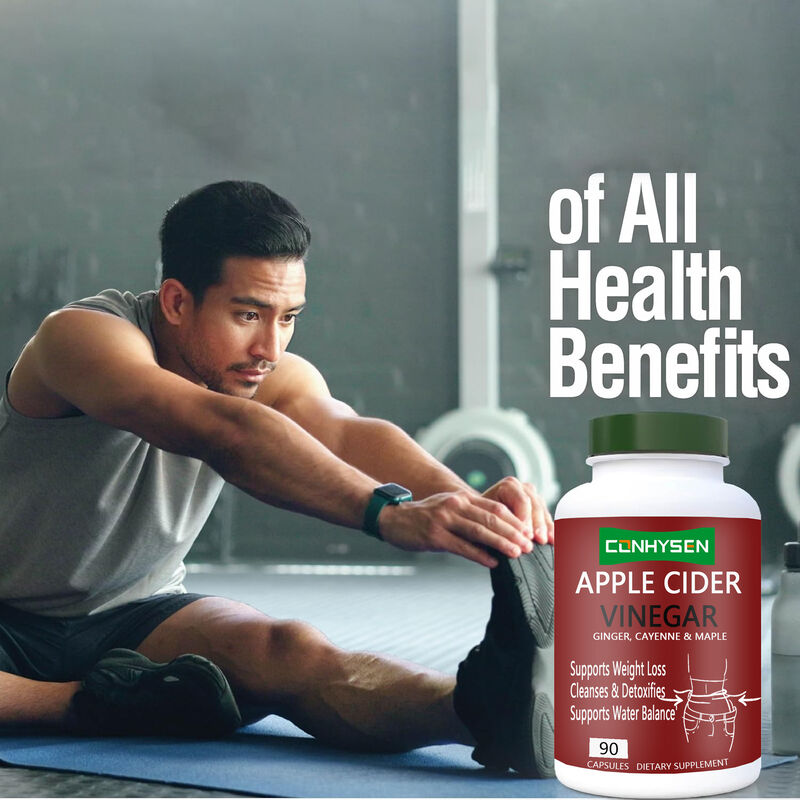Pabrik Penjualan Langsung OEM Body Management Mempromosikan Pencernaan dan Manajemen Berat Badan Apple Cider Vinegar Kapsul