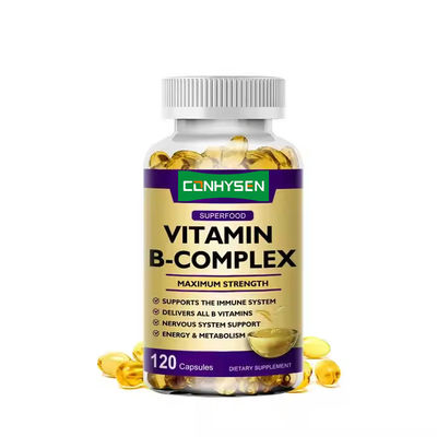 Label Pribadi Vitamin B Kompleks Softgels Mendukung Sistem Nervous Multi Vitamin Gummies