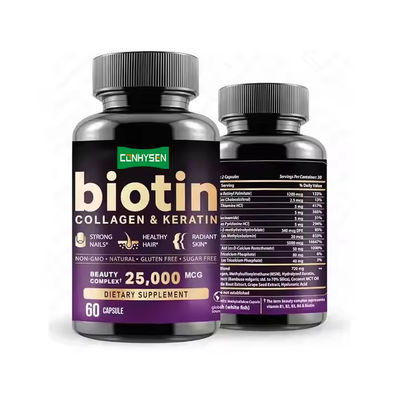 Vitamin Kolagen Biotin Suplemen Kapsul Mendukung Kuku Rambut dan Pertumbuhan Kulit