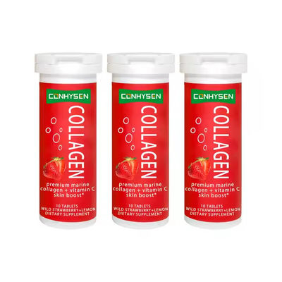 Suplemen Kecantikan Kolagen Tablet Efervescent Dengan Vitamin C Untuk Pembersihan Kulit
