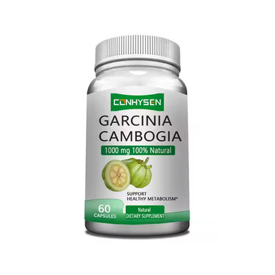 Penghambat lemak Penghilang berat badan Garcinia Cambogia Kapsul Untuk Produksi Metabolisme Keseimbangan Mood