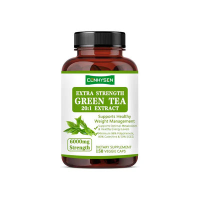 Teh Hijau Pengendalian Berat Badan Kapsul Penurunan Berat Badan Ekstrak Herbal Tingkat Energi Sehat